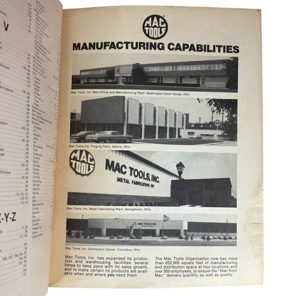 VTG 1981 MAC Tools Mechanic Technician Collectors Car Catalog Book Softcover 80s - Picture 12 of 16